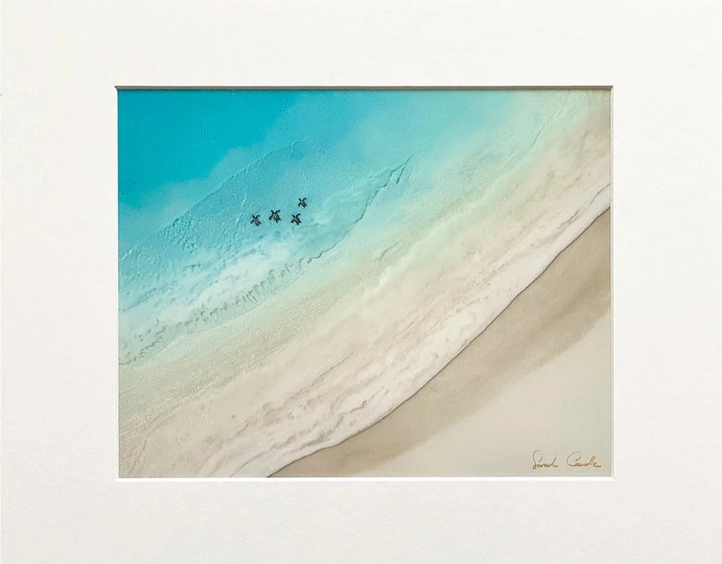 "Happy Honu" Matted Print