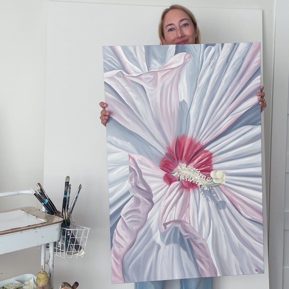 "Hibiskiss" Original Oil Painting