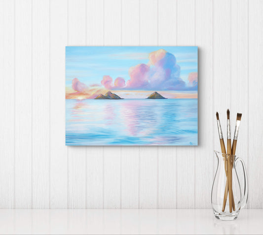 "Peaceful Moments at Lanikai 2" Canvas Print