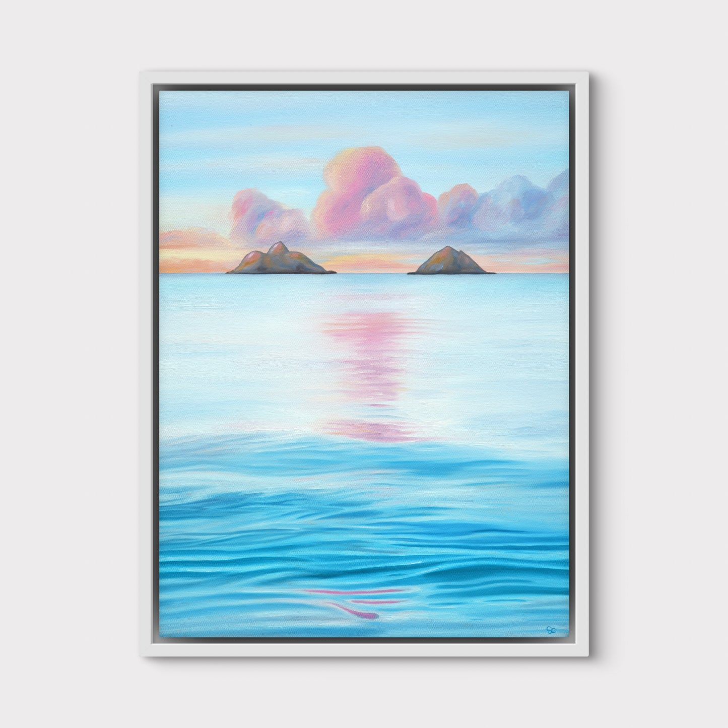 "Peaceful Moments at Lanikai" Canvas Print