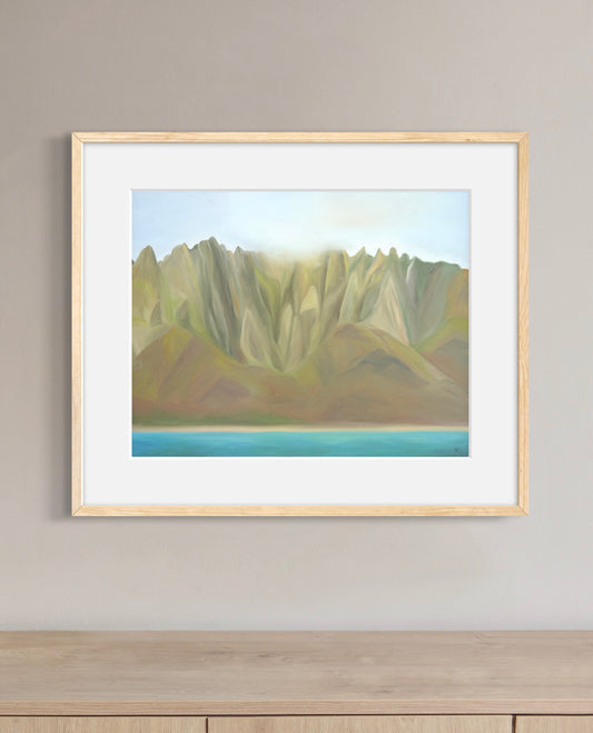 "Nā Pali Adventures" Matted Print