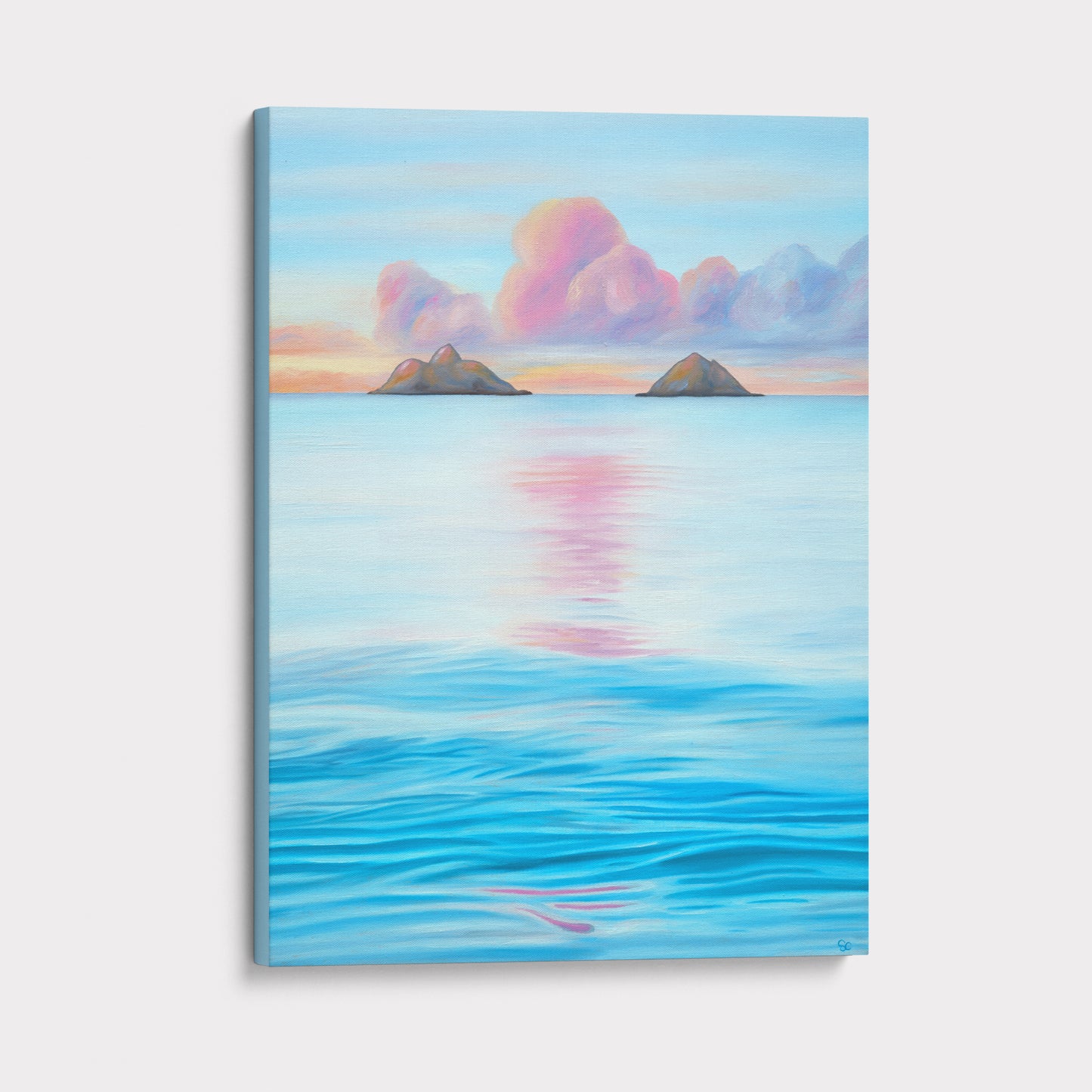 "Peaceful Moments at Lanikai" Canvas Print