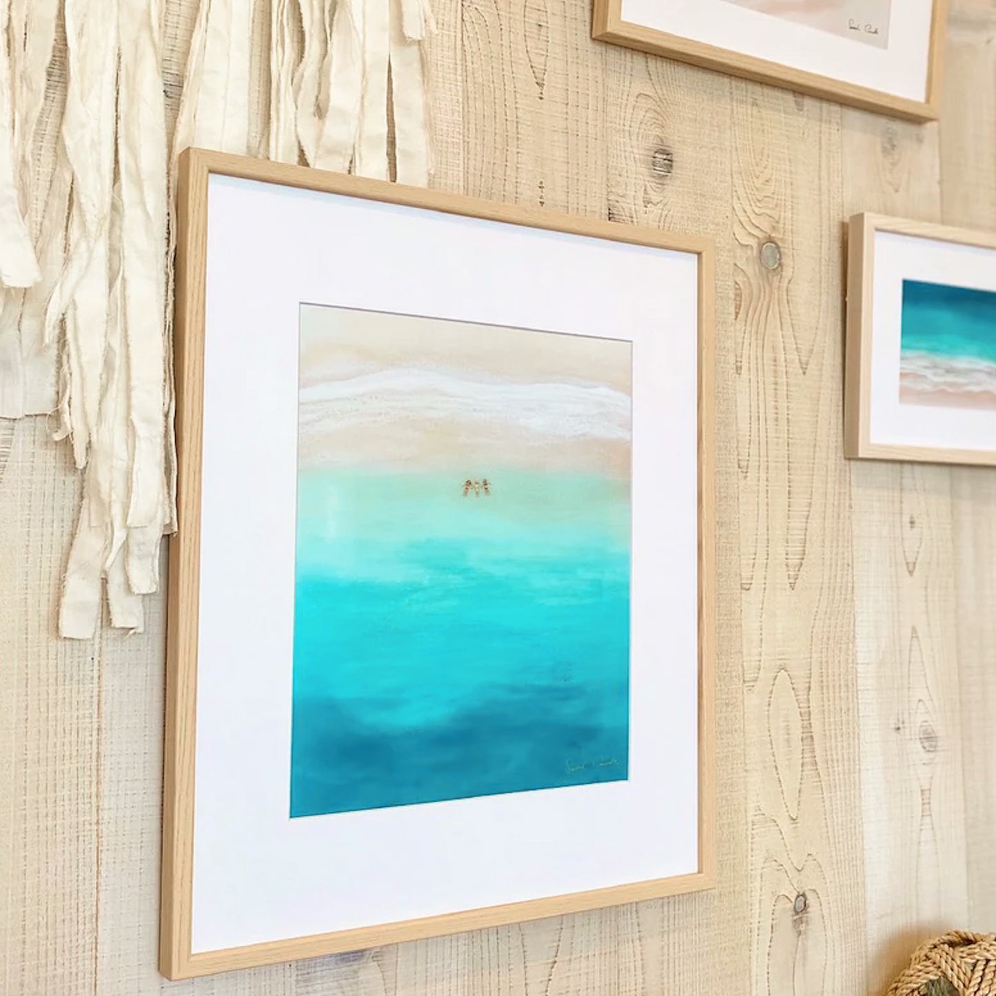 「海に捧げる三つの絵」マット付きプリント