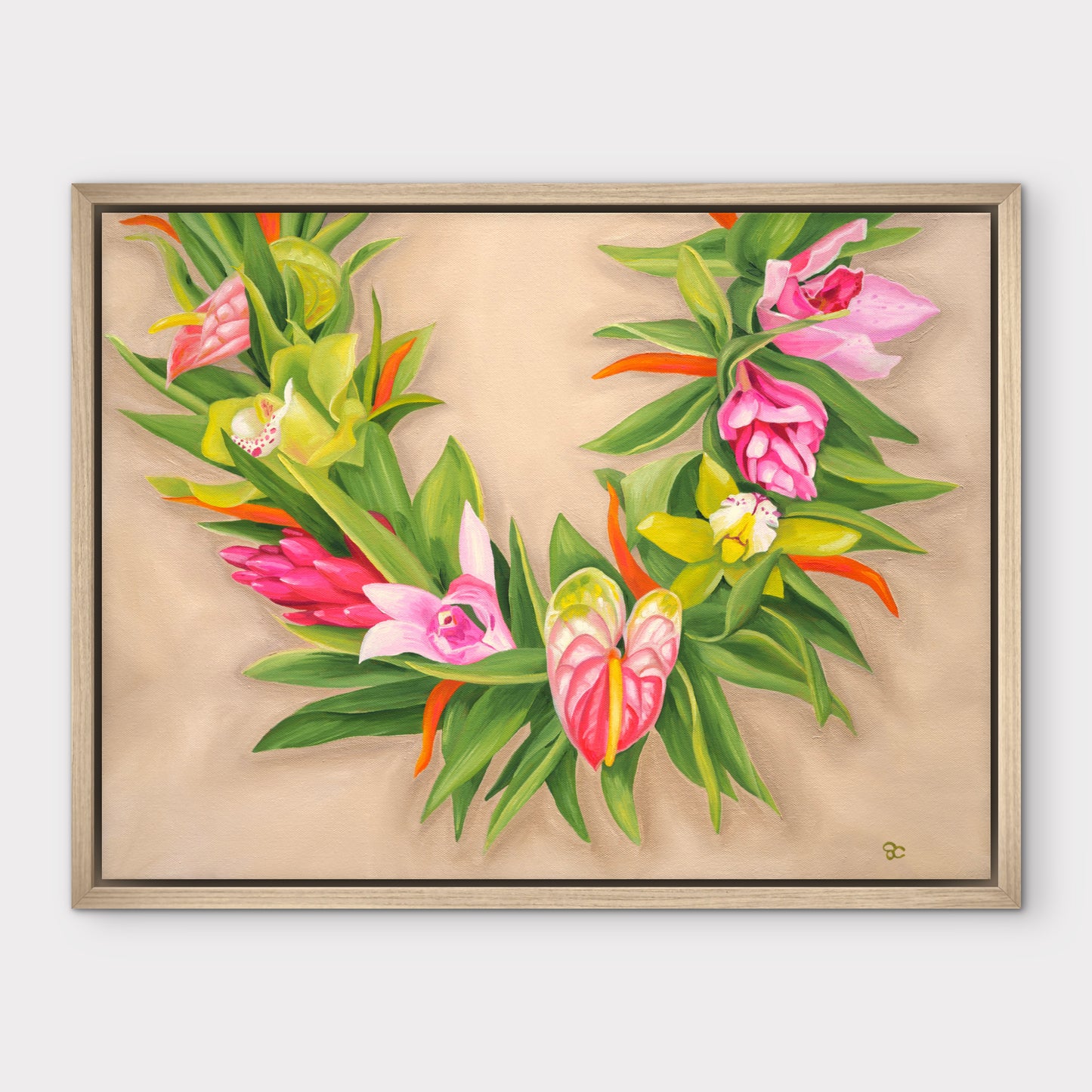 "Tropical Embrace" Canvas Print