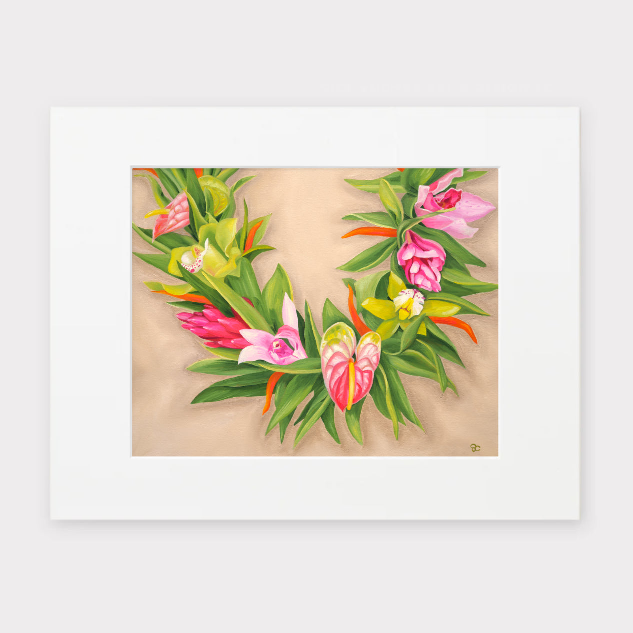 "Tropical Embrace" Matted Print