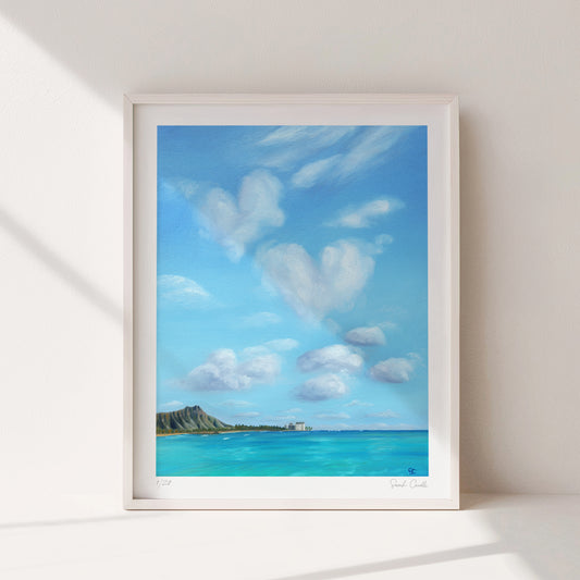 "With Love, From Waikīkī" Limited Edition Giclée Paper Print