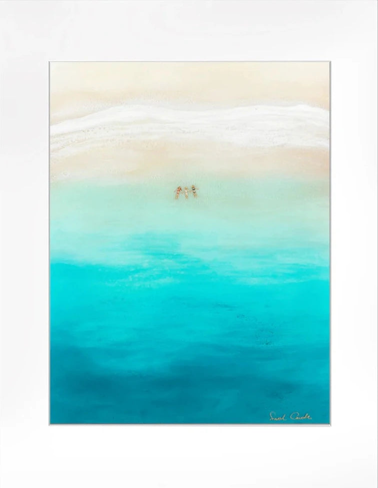 「海に捧げる三つの絵」マット付きプリント
