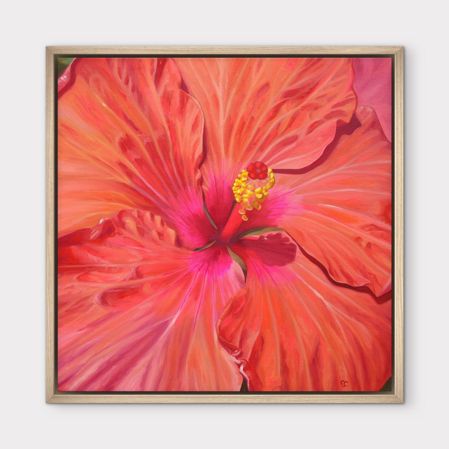 "Bloom from Within" Original Oil Painting - Framed
