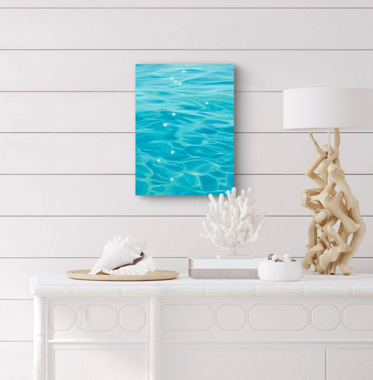 "Ocean's Shimmer" Original Oil Painting