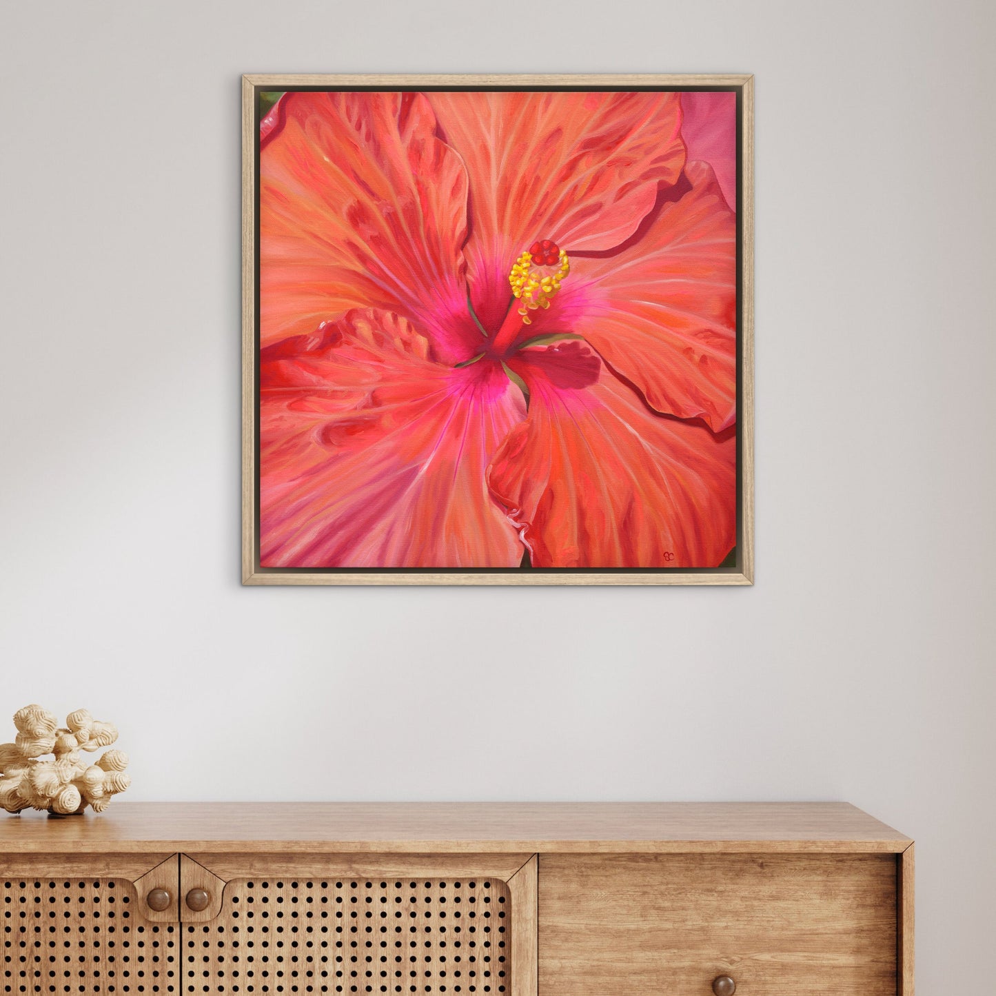 "Bloom from Within" Original Oil Painting - Framed