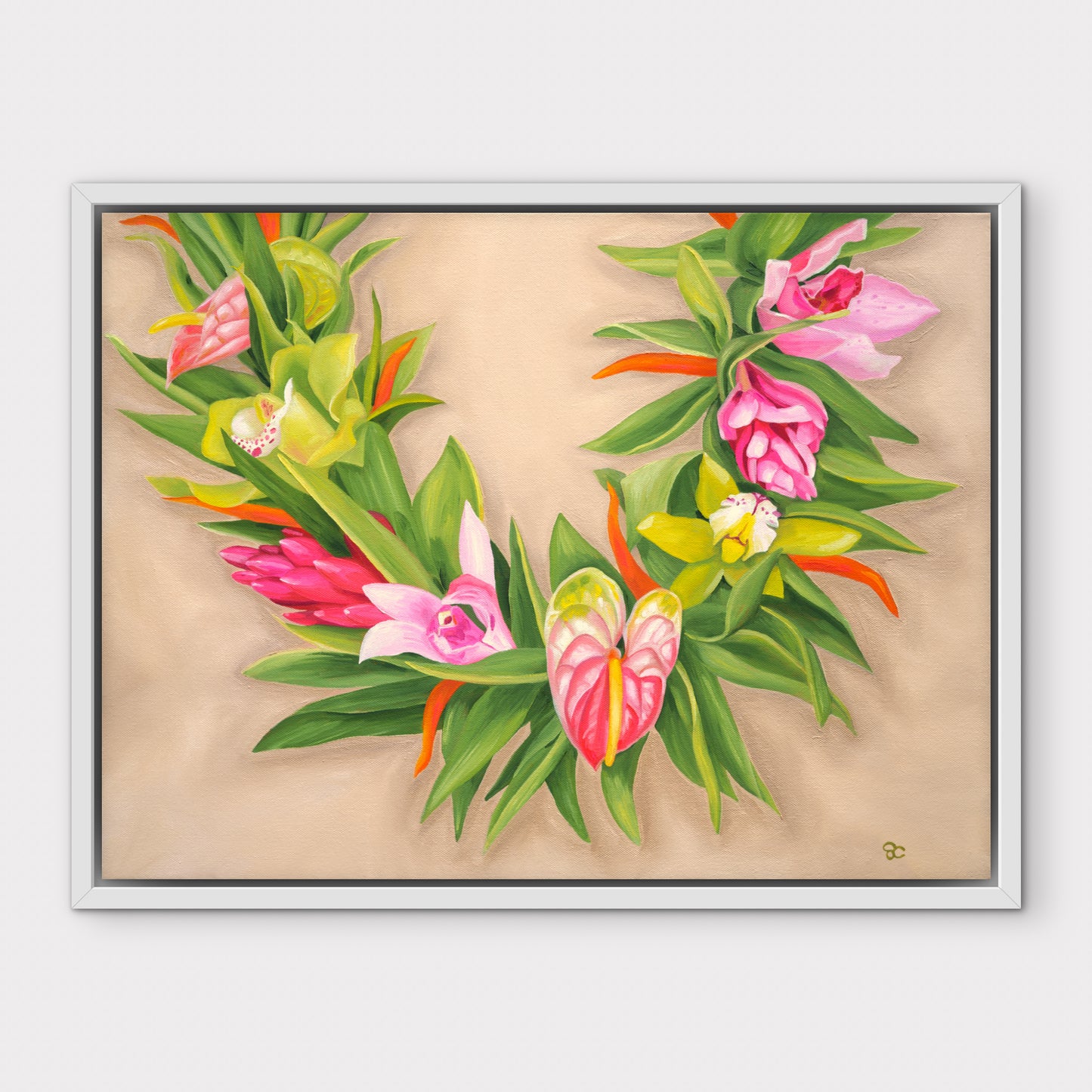 "Tropical Embrace" Canvas Print