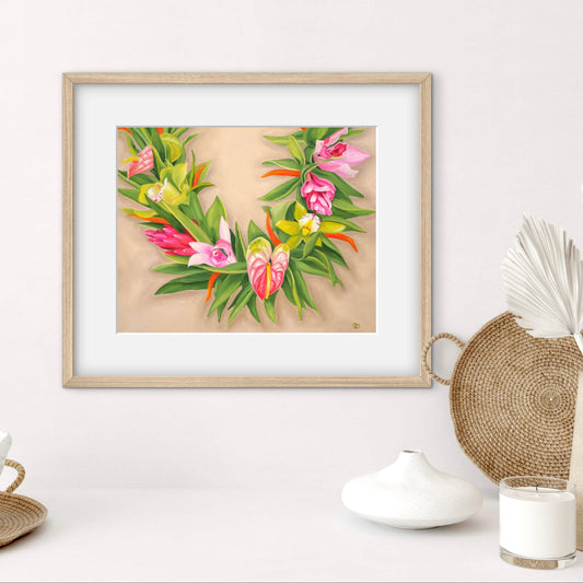 "Tropical Embrace" Matted Print
