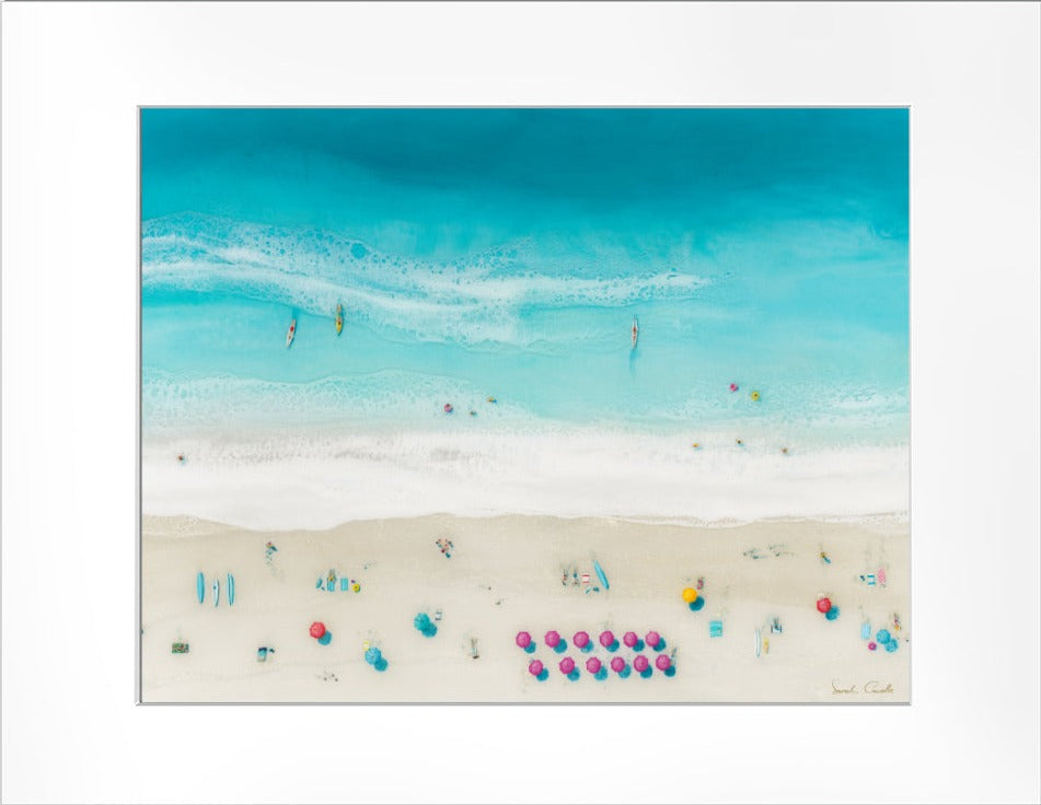 "Waikiki Beach" Matted Print