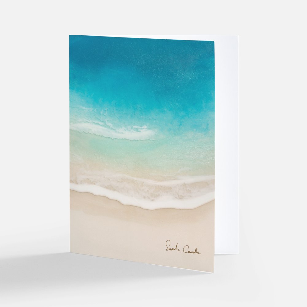 Greeting Card Set of 5: Resin Art