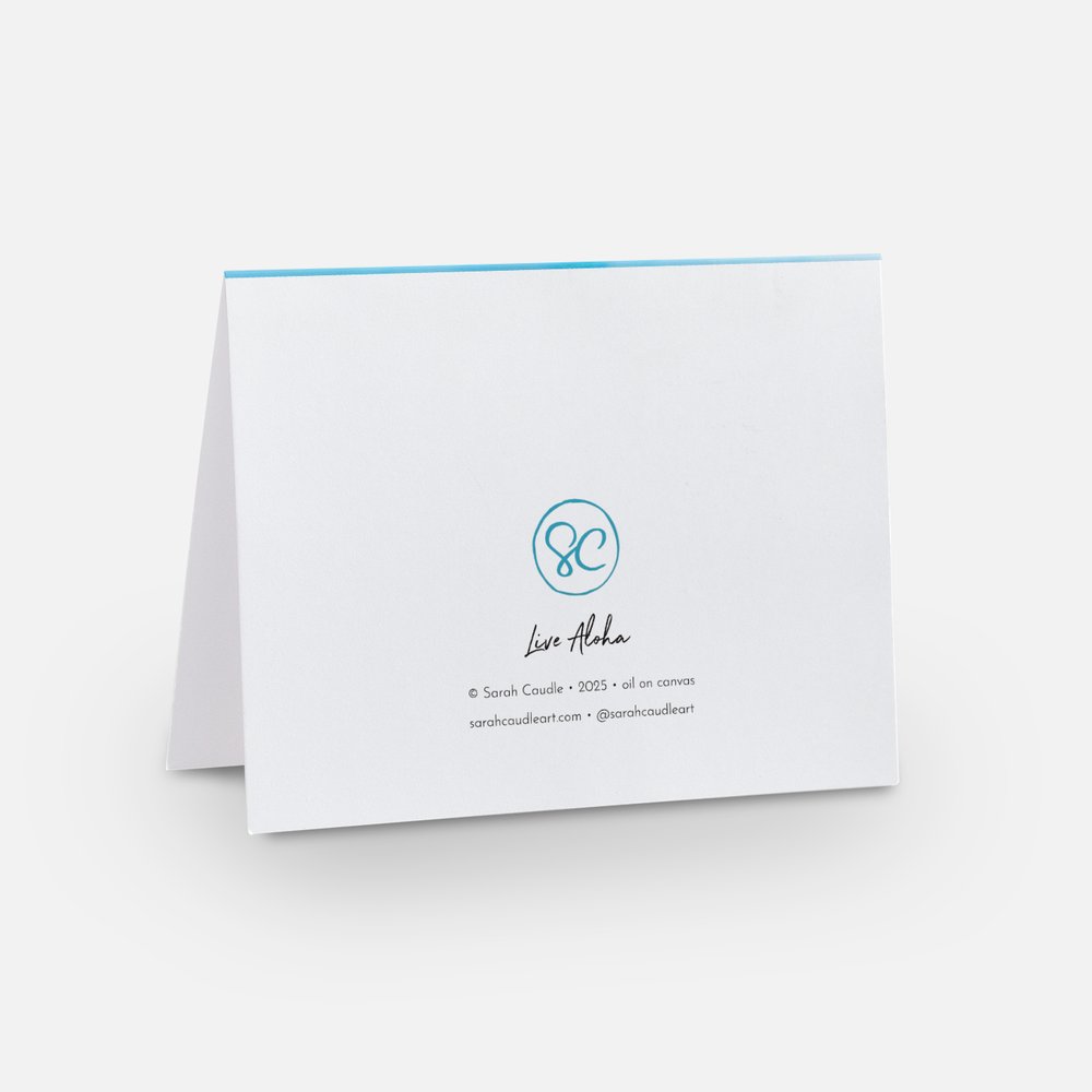 Greeting Card Set of 5: Live Aloha