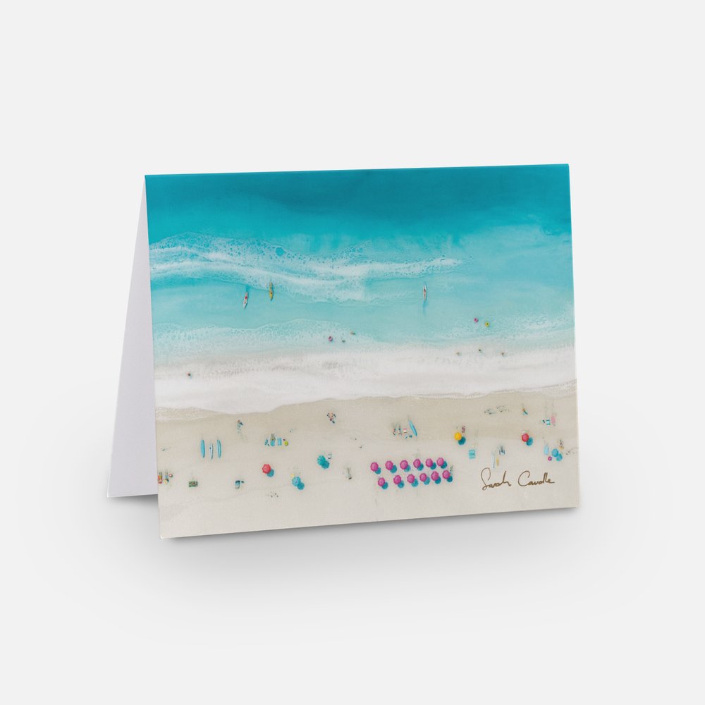 Greeting Card Set of 5: Resin Art